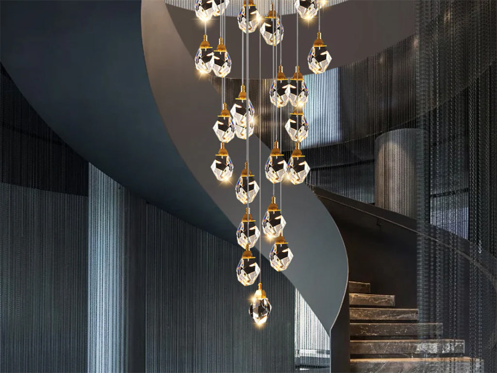 staircase chandelier