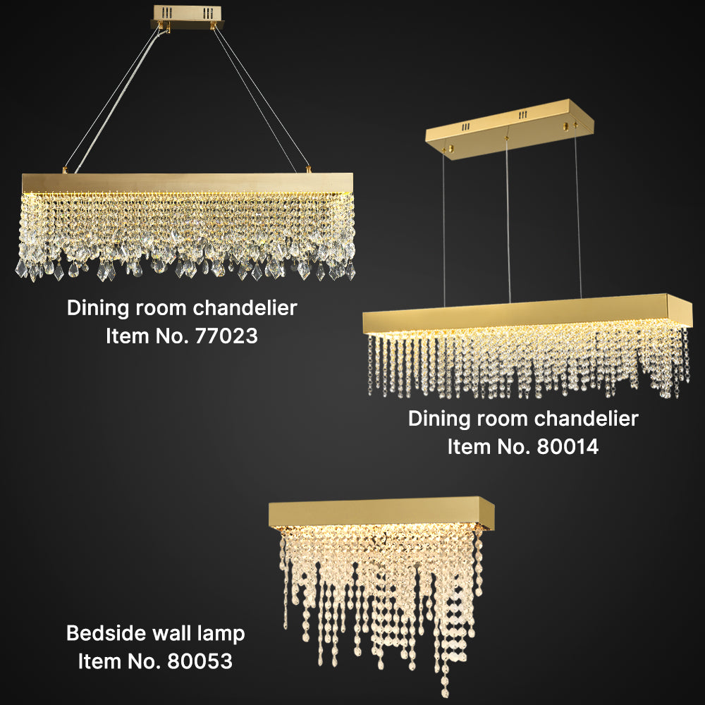 Brief Style Dining Room LED Chandelier-Bling Series