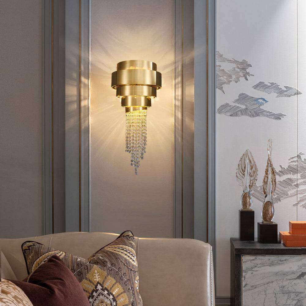 Luxury Crystal Bedroom Wall Lamp Anima Sconce