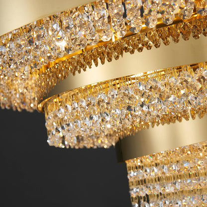 Golden crystal living room chandelier Anima yoogee