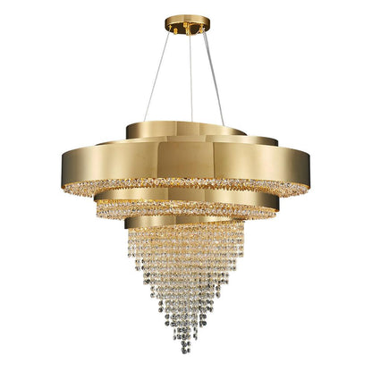 Golden crystal living room chandelier Anima yoogee