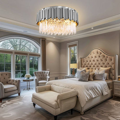 Round crystal bedroom ceiling lighting Astra Ceiling