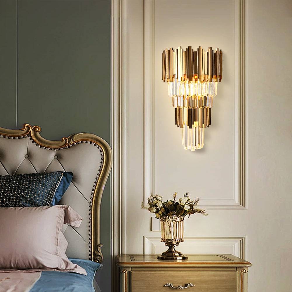 Modern crystal wall lamp Astra Sconce-X