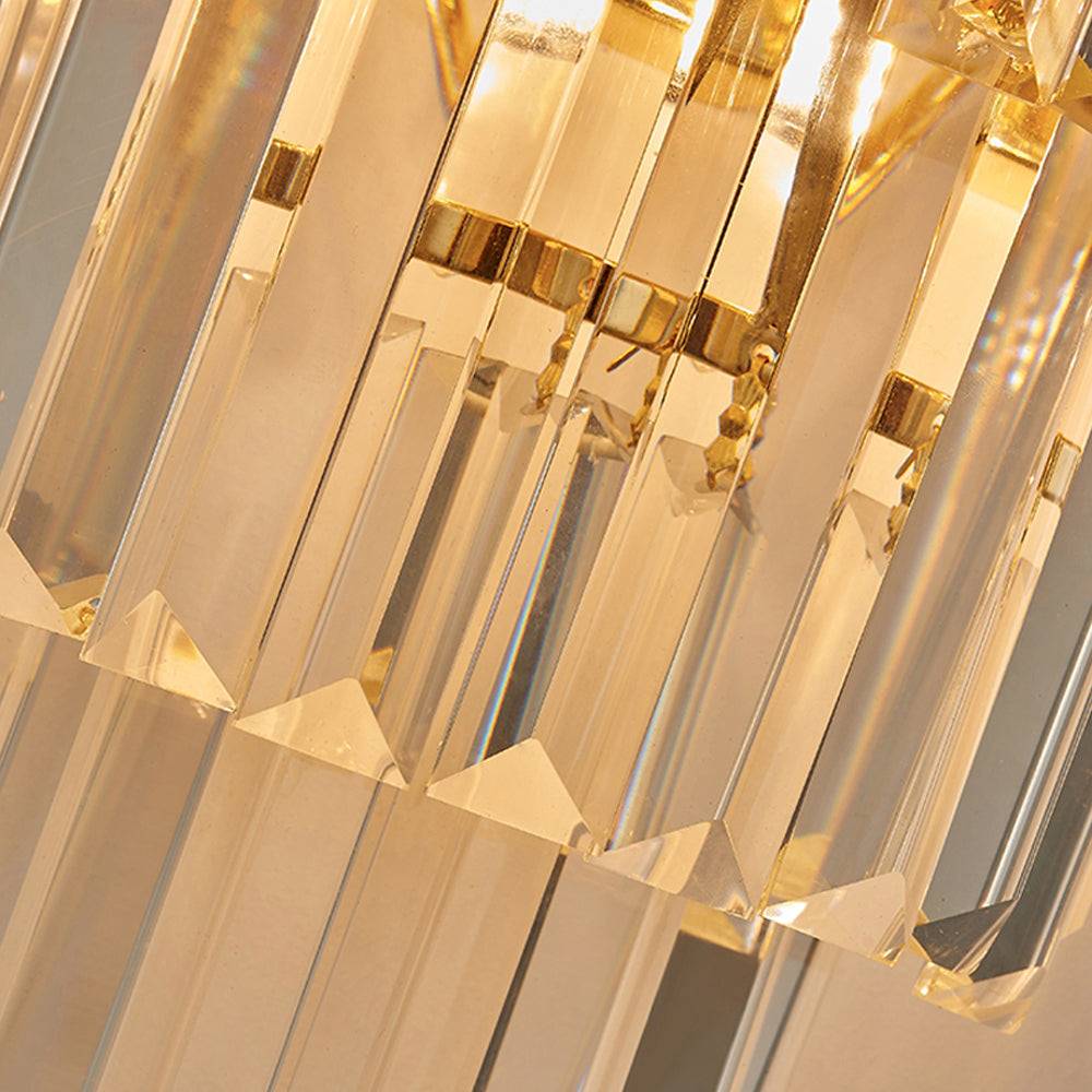 Golden crystal indoor wall lamp Astra Sconce yoogee