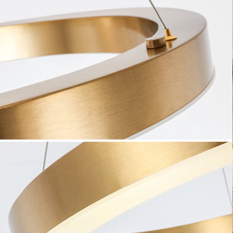 Golden Circle Living Room Pendant Light Aurora detail