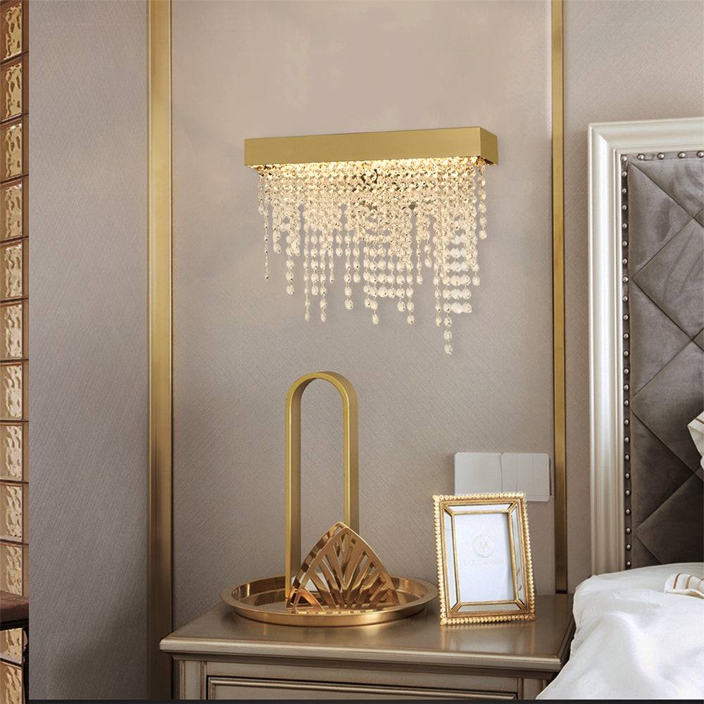 Tassel Crystal Indoor Wall Lamp Bling Sconce