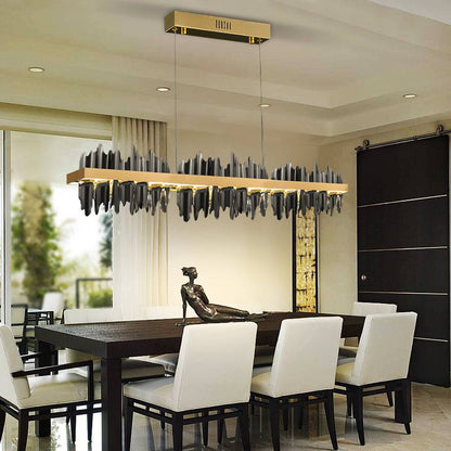 Rectangular branch shaped restaurant chandelier Celestial Pendant