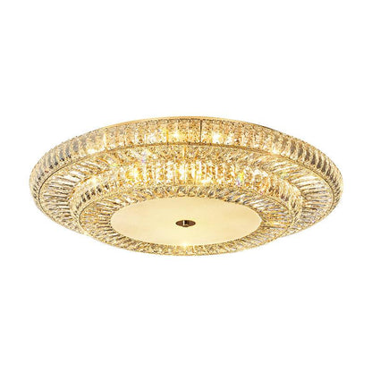 Golden round crystal living room ceiling light Crown Ceiling