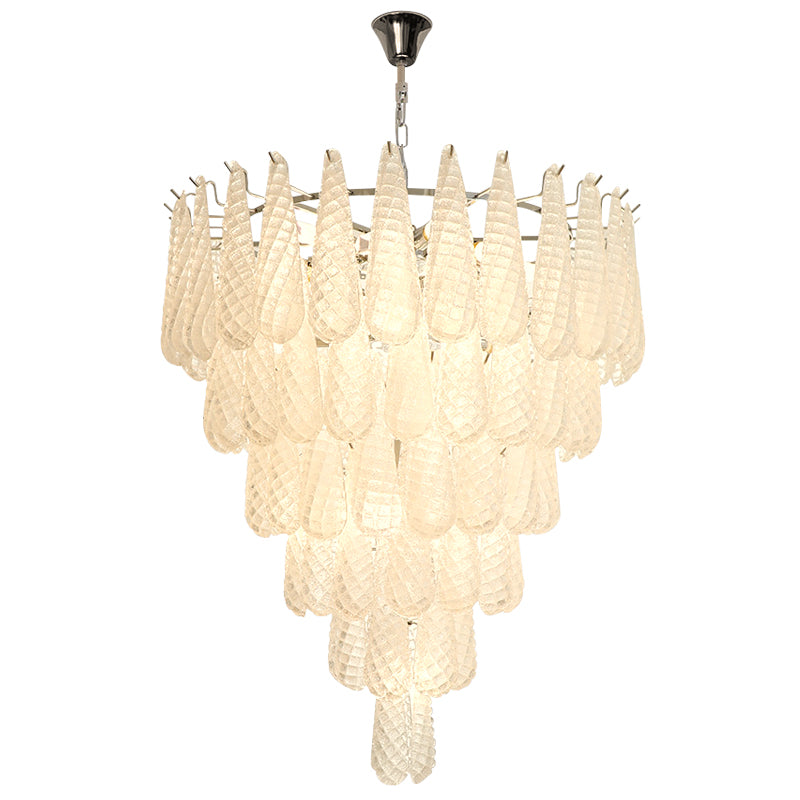 Teardrop shaped glass chandelier Dreamlight