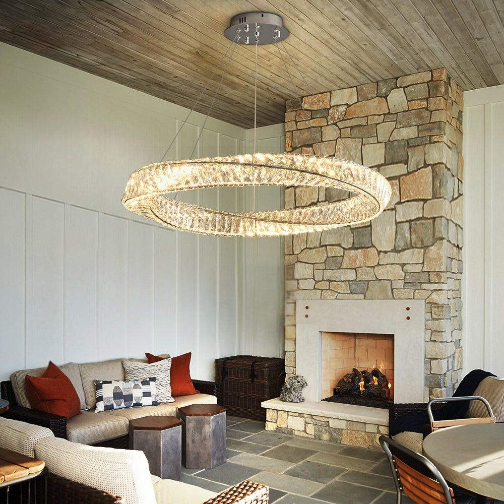 Luxury ring hanging chandelier for living room Elaris