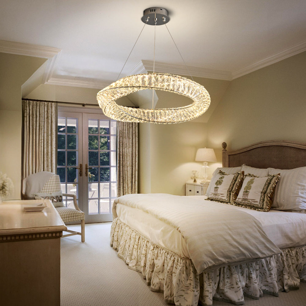 led ring hanging chandelier for bedroom Elaris