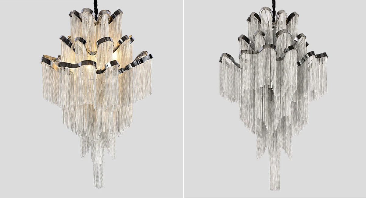 Chain chandelier for large lobby hanging light Elysian