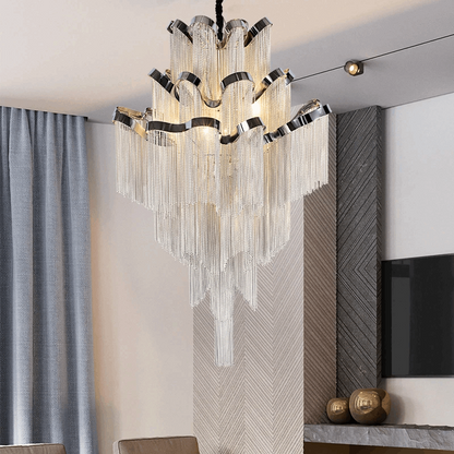 Chain chandelier for large lobby hanging light Elysian