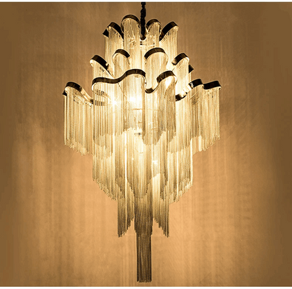 Chain chandelier for large lobby hanging light Elysian