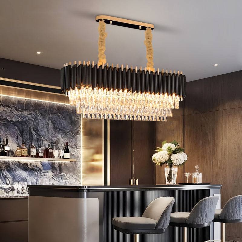 Modern crystal hanging chandelier for dining room Ethereal Pendant