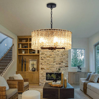 Living room crystal chandelier Extraordinary Round