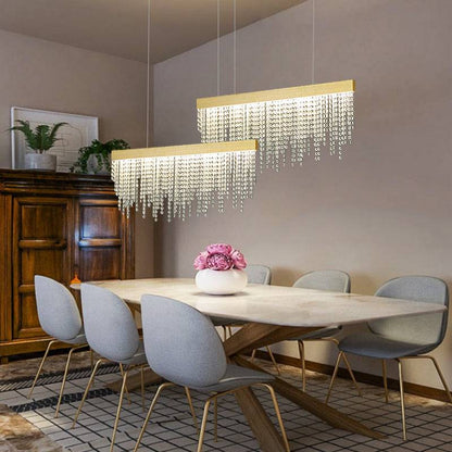 Tassel crystal dining room chandelier Fluttering Pendant