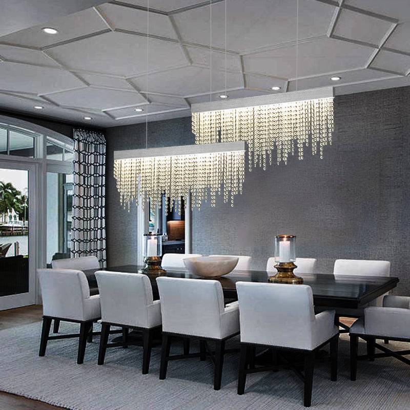 Tassel crystal dining room chandelier Fluttering Pendant