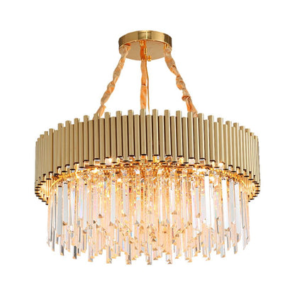 round crystal chandelier Gleam