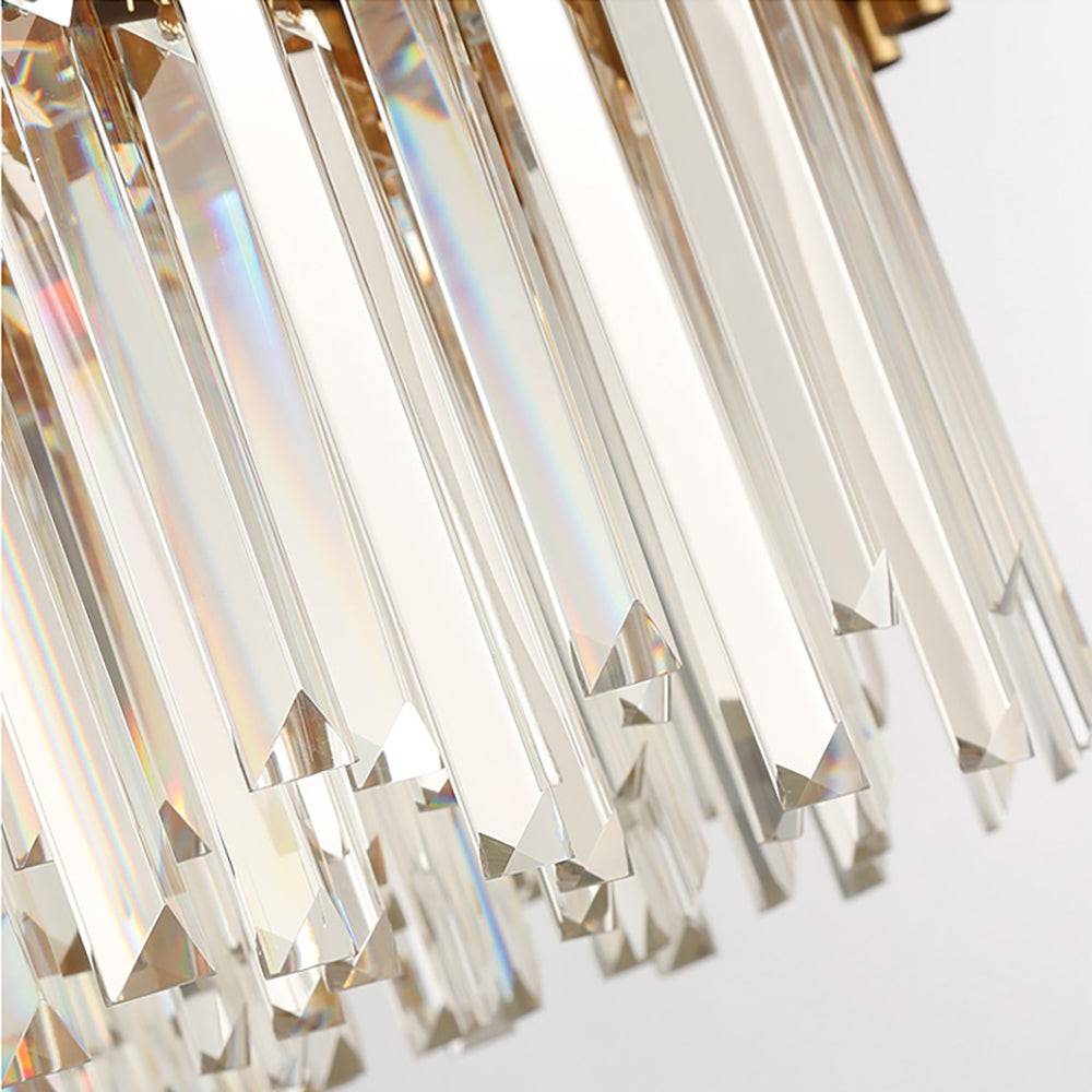 round crystal chandelier Gleam Detail