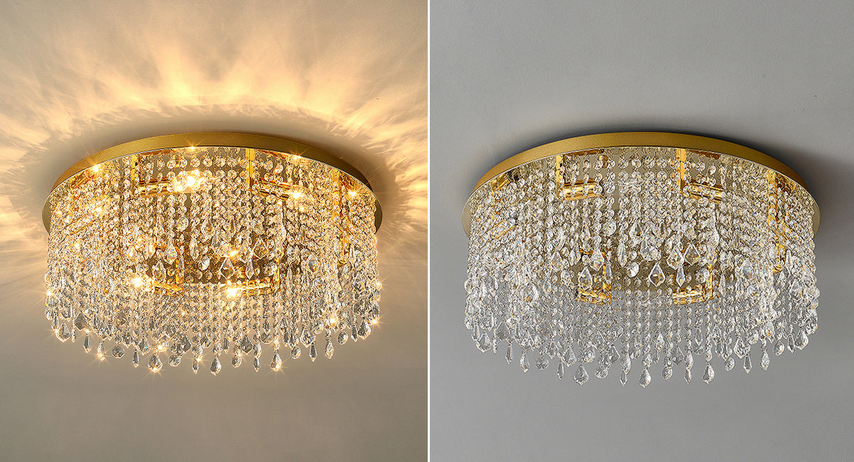 round Crystal ceiling light Graceful Ceiling