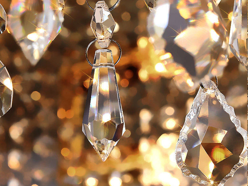 round Crystal ceiling light Graceful Ceiling Detail