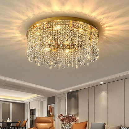 round Crystal ceiling light Graceful Ceiling