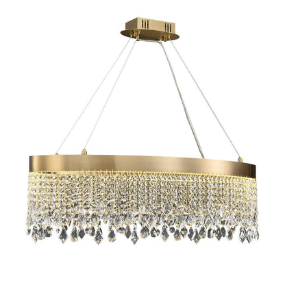 oval crystal chandelier Graceful Pendant-Oval