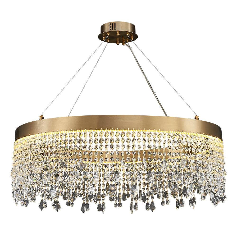 round crystal chandelier Graceful yoogee