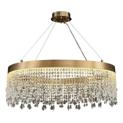 round crystal chandelier Graceful yoogee