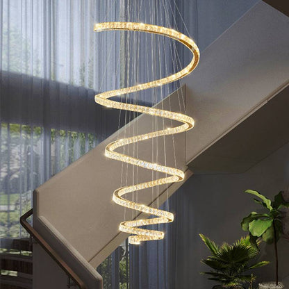 crystal chandelier for staircase Helix