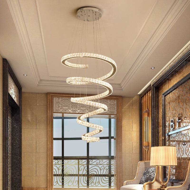 crystal chandelier for staircase Helix