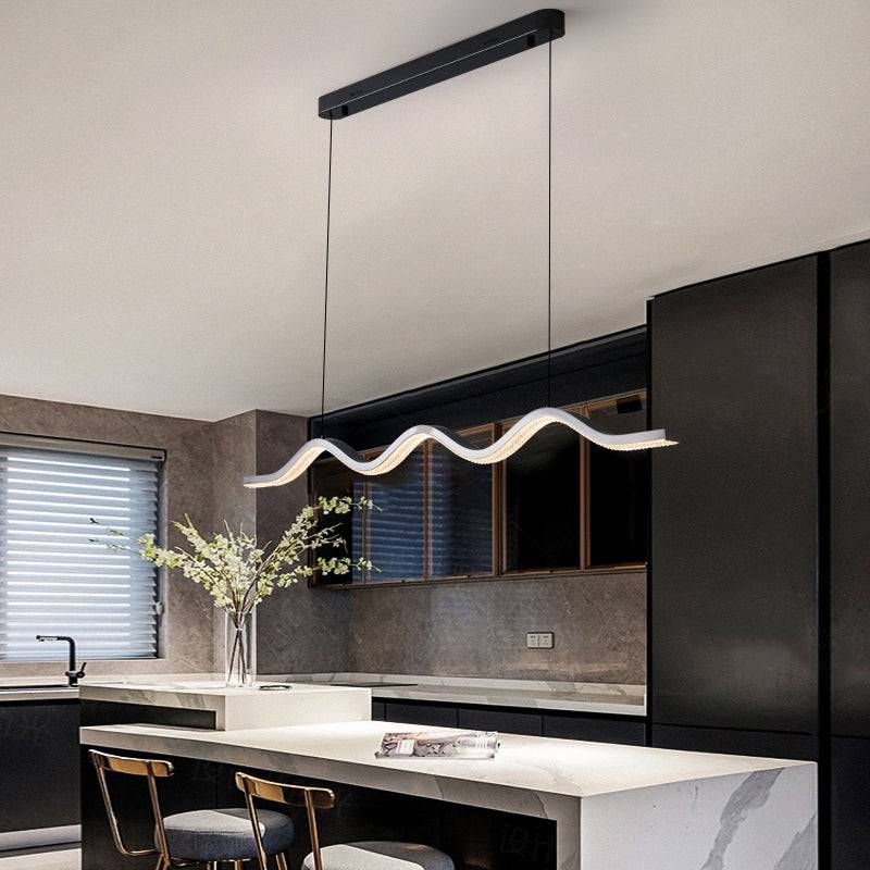 modern black dining room led pendant light Isolde