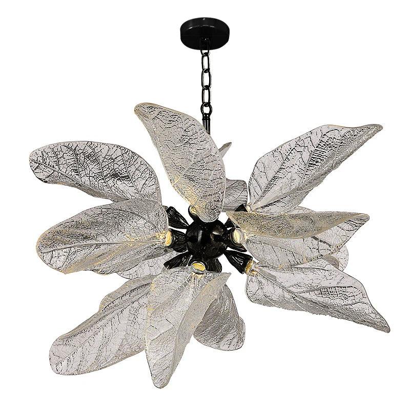 Acrylic led chandelier for dining room lamp Leaf Pendant yoogee