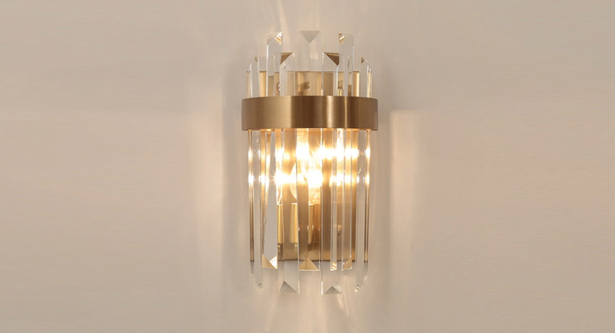 Crystal Gold Bedroom Wall Lamp Lgnis Sconce