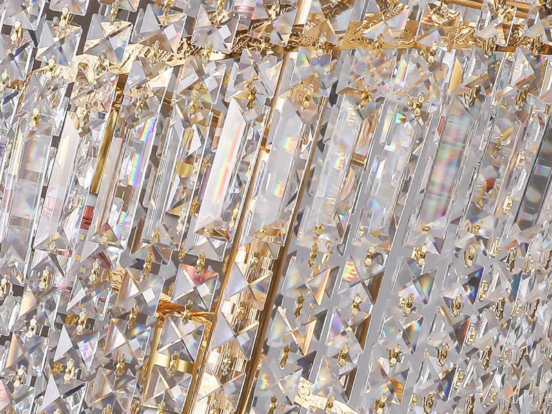 large crystal chandelier Luxurious detail