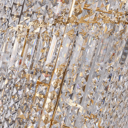 large crystal chandelier Luxurious detail