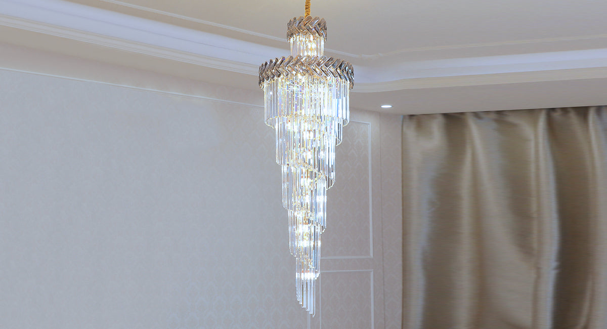 large crystal staircase chandelier  Magnificent Staircase