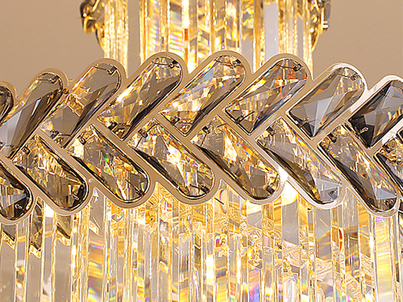 large crystal staircase chandelier  Magnificent Staircase Detail