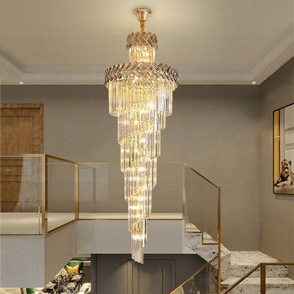 large crystal staircase chandelier  Magnificent Staircase