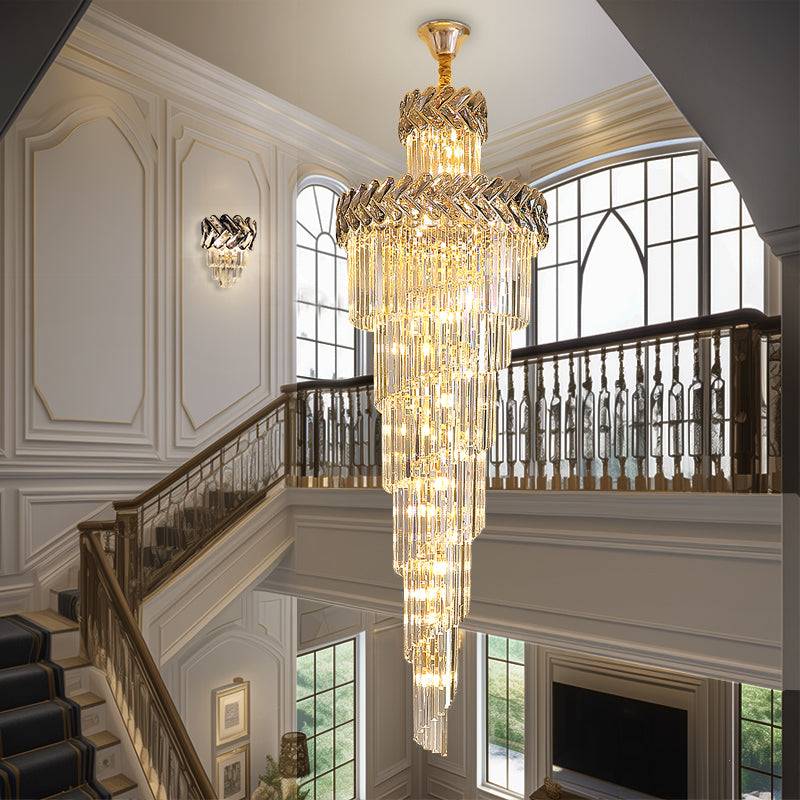 large crystal staircase chandelier  Magnificent Staircase