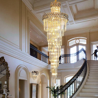 large crystal staircase chandelier  Magnificent Staircase