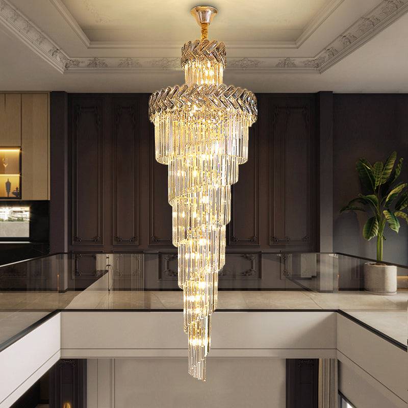 large crystal staircase chandelier  Magnificent Staircase