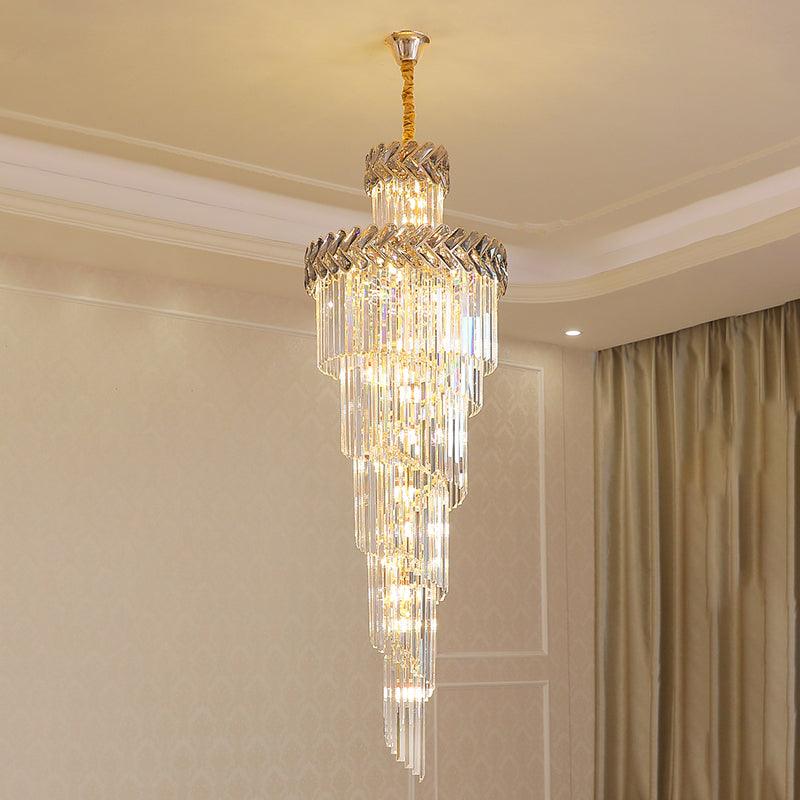 large crystal staircase chandelier  Magnificent Staircase