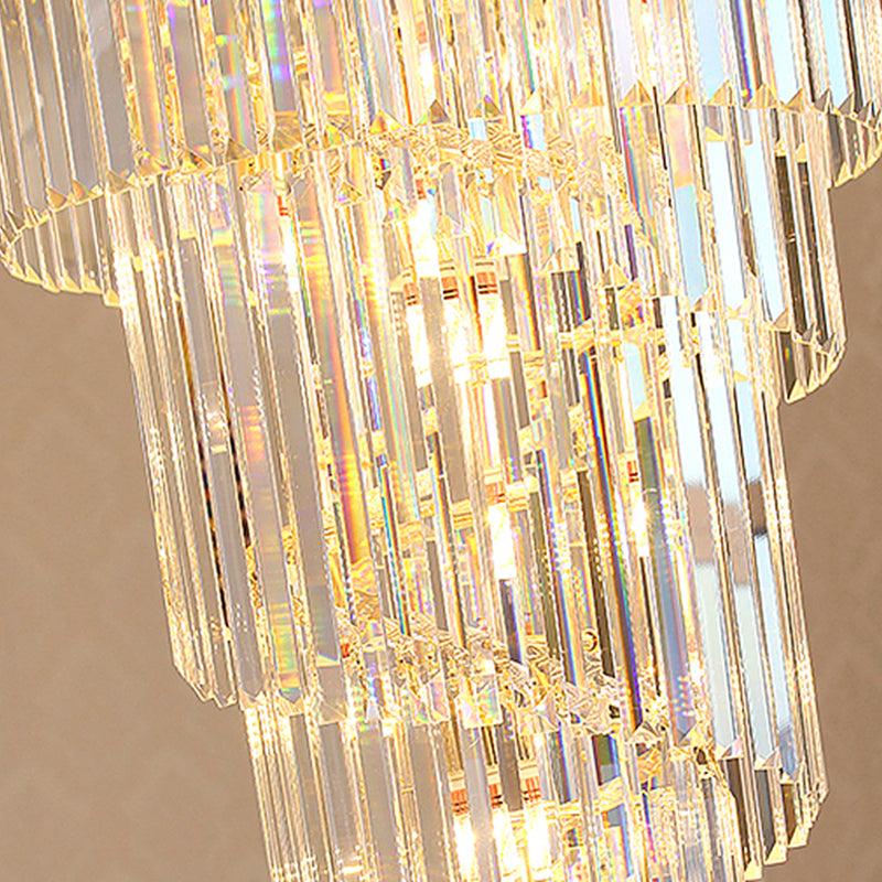 large crystal staircase chandelier  Magnificent Staircase Detail