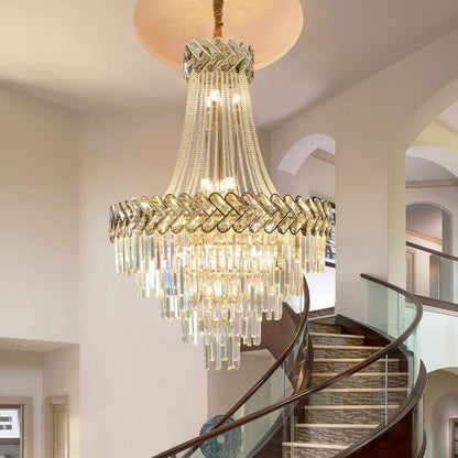 staircase crystal chandelier Magnificent yoogee