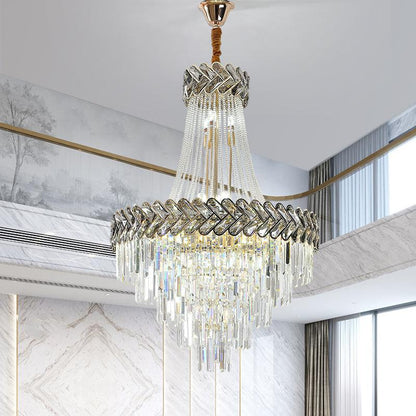 staircase crystal chandelier Magnificent yoogee