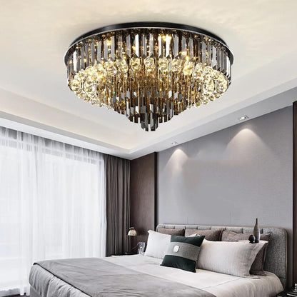 living room crystal chandelier Mysterious Ceiling