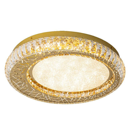 Golden crystal bedroom ceiling lamp Nest Ceiling