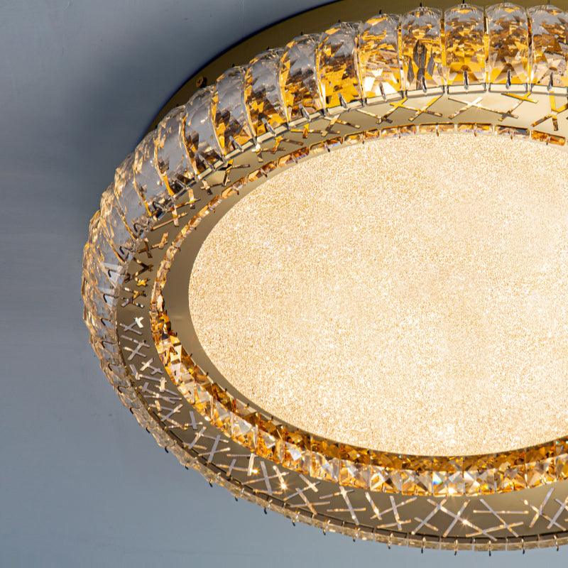 Golden crystal bedroom ceiling lamp Nest Ceiling Details